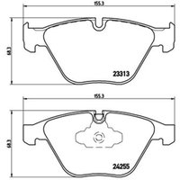 Bremsbelagsatz BREMBO P 06 055, Vorne von Brembo