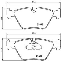 Bremsbelagsatz BREMBO P 06 065, Vorne von Brembo