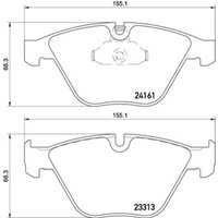 Bremsbelagsatz BREMBO P 06 081, Vorne von Brembo