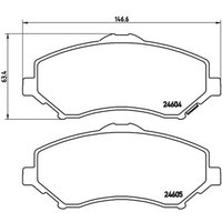 Bremsbelagsatz BREMBO P 11 025, Vorne von Brembo