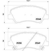 Bremsbelagsatz BREMBO P 18 025, Vorne von Brembo