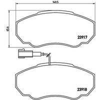 Bremsbelagsatz BREMBO P 23 091, Vorne von Brembo