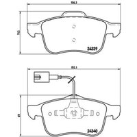 Bremsbelagsatz BREMBO P 23 103, Vorne von Brembo