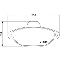 Bremsbelagsatz BREMBO P 23 160, Vorne von Brembo