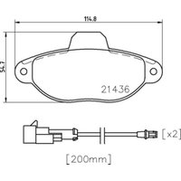 Bremsbelagsatz BREMBO P 24 147, Vorne von Brembo