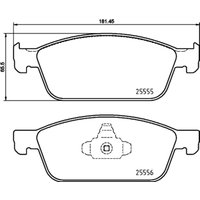 Bremsbelagsatz BREMBO P 24 199, Vorne von Brembo