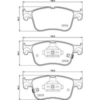 Bremsbelagsatz BREMBO P 24 218, Vorne von Brembo