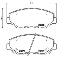 Bremsbelagsatz BREMBO P 28 035, Vorne von Brembo