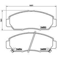 Bremsbelagsatz BREMBO P 28 047, Vorne von Brembo