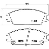 Bremsbelagsatz BREMBO P 30 024, Vorne von Brembo