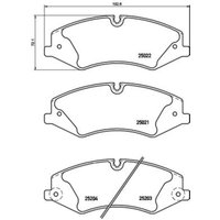 Bremsbelagsatz BREMBO P 44 022, Vorne von Brembo