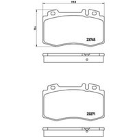 Bremsbelagsatz BREMBO P 50 053, Vorne von Brembo