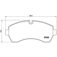 Bremsbelagsatz BREMBO P 50 059, Vorne von Brembo