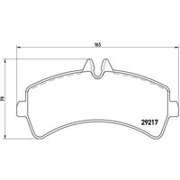 Bremsbelagsatz BREMBO P 50 060, Hinten von Brembo