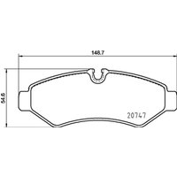 Bremsbelagsatz BREMBO P 50 155 von Brembo