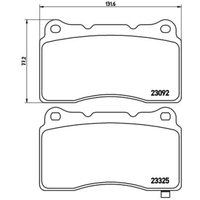 Bremsbelagsatz BREMBO P 54 039, Vorne von Brembo