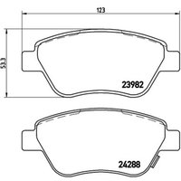 Bremsbelagsatz BREMBO P 59 051, Vorne von Brembo