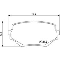 Bremsbelagsatz BREMBO P 79 009, Vorne von Brembo