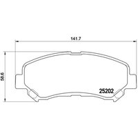 Bremsbelagsatz BREMBO P 79 028, Vorne von Brembo