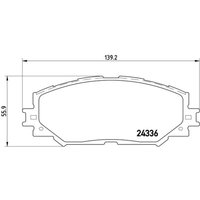 Bremsbelagsatz BREMBO P 83 082, Vorne von Brembo