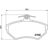 Bremsbelagsatz BREMBO P 85 032, Vorne von Brembo