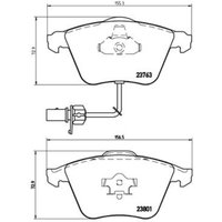 Bremsbelagsatz BREMBO P 85 084, Vorne von Brembo