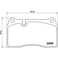 Bremsbelagsatz BREMBO P 85 110, Vorne von Brembo