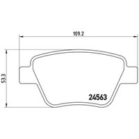 Bremsbelagsatz BREMBO P 85 114, Hinten von Brembo