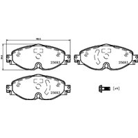 Bremsbelagsatz BREMBO P 85 147, Vorne von Brembo