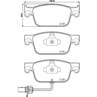 Bremsbelagsatz BREMBO P 85 153, Vorne von Brembo