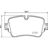 Bremsbelagsatz BREMBO P 85 161, Hinten von Brembo