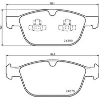 Bremsbelagsatz BREMBO P 86 023, Vorne von Brembo