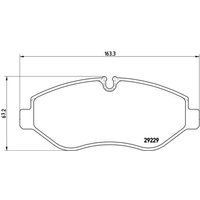 Bremsbelagsatz BREMBO P A6 026, Vorne von Brembo