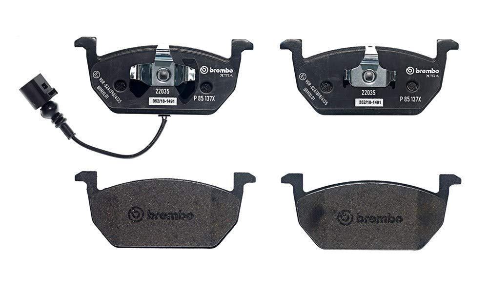 Bremsbelagsatz, Scheibenbremse BREMBO XTRA LINE Vorne von Brembo (P 85 137X) Bremsbelagsatz Bremsanlage Scheibenbremsbelagsatz, Scheibenbremsbelagsatz, Bremsklötze, Bremsklotz, Beläge, von Brembo