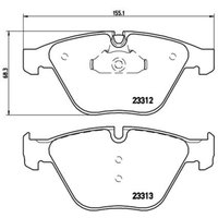 Bremsbelagsatz BREMBO Xtra P 06 054X, Vorne von Brembo