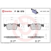 Bremsbelagsatz BREMBO Xtra P 06 070X, Vorne von Brembo