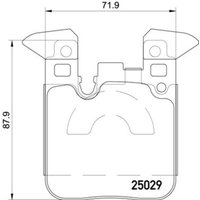 Bremsbelagsatz BREMBO Xtra P 06 087X, Hinten von Brembo