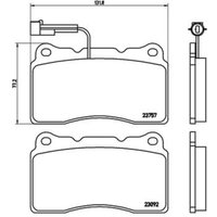 Bremsbelagsatz BREMBO Xtra P 23 115X, Vorne von Brembo