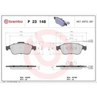 Bremsbelagsatz BREMBO Xtra P 23 148X, Vorne von Brembo