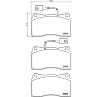 Bremsbelagsatz BREMBO Xtra P 23 154X, Vorne von Brembo