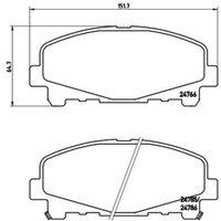 Bremsbelagsatz BREMBO Xtra P 28 043X, Vorne von Brembo