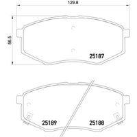 Bremsbelagsatz BREMBO Xtra P 30 055X, Vorne von Brembo