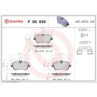 Bremsbelagsatz BREMBO Xtra P 50 045X, Vorne von Brembo