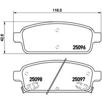 Bremsbelagsatz BREMBO Xtra P 59 080X, Hinten von Brembo