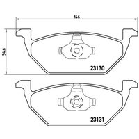 Bremsbelagsatz BREMBO Xtra P 85 041X, Vorne von Brembo