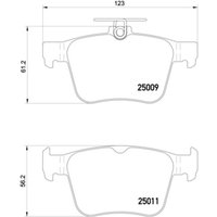 Bremsbelagsatz BREMBO Xtra P 85 124X, Hinten von Brembo