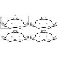 Bremsbelagsatz BREMBO Xtra P 85 160X, Vorne von Brembo