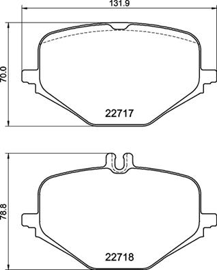 Bremsbelagsatz, Scheibenbremse Brembo P 50 167 von Brembo