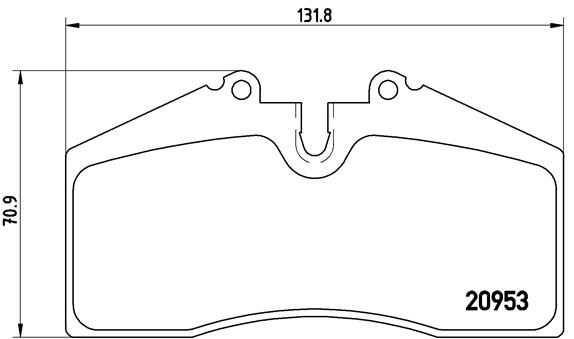 Bremsbelagsatz, Scheibenbremse Brembo P 65 005 von Brembo