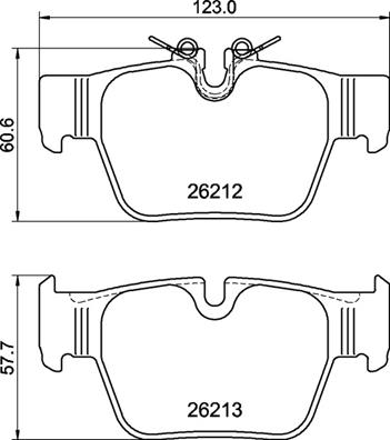 Bremsbelagsatz, Scheibenbremse Hinterachse Brembo P 06 117 von Brembo